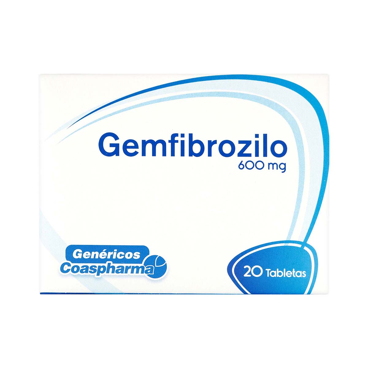 Gemfibrozilo 600 mg Coaspharma Caja x 20 Tabletas