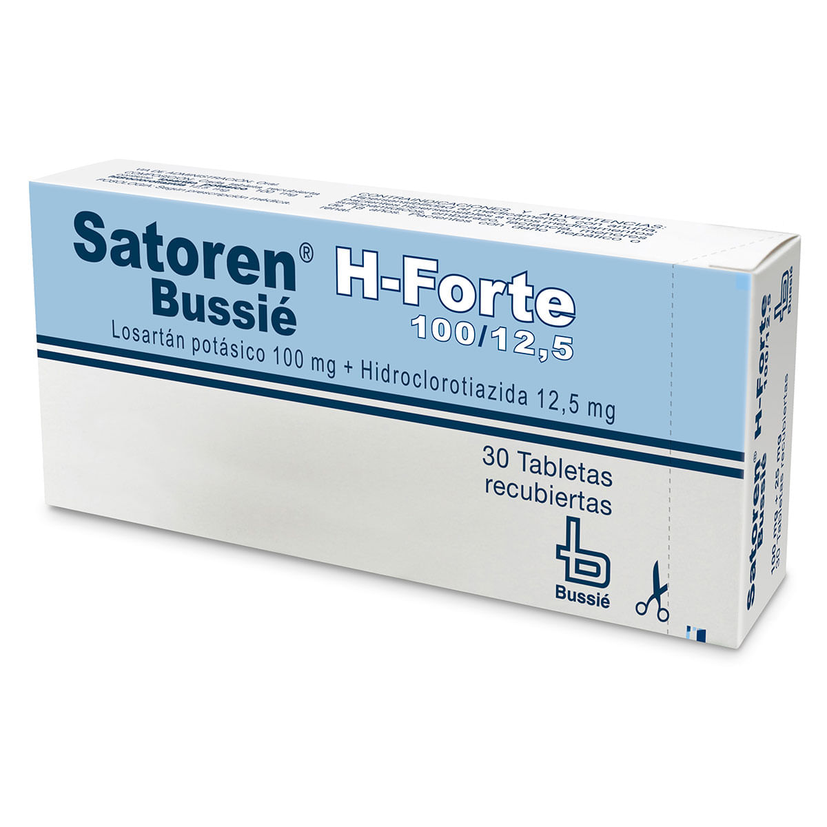 Satoren H Forte 100 Mg/12.5 Mg Bussié Caja X 30 Tabletas Recubiertas.