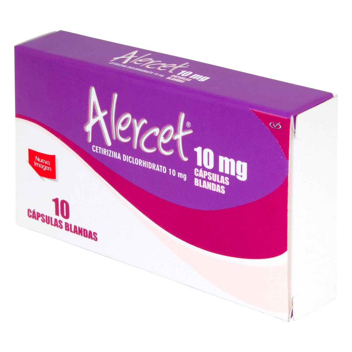 Alercet 10 Mg Procaps Caja X 10 Cápsulas Blandas.