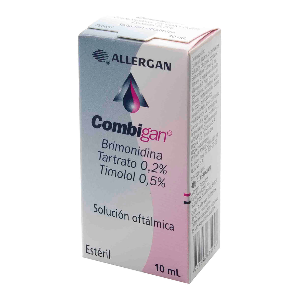 Solución Oftálmica Allergan Combigan Frasco X 10 Ml.