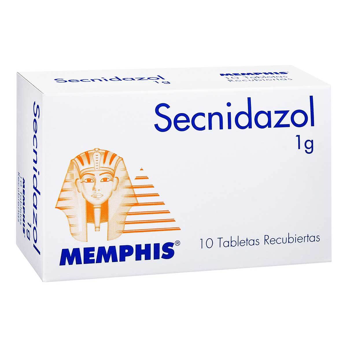 Secnidazol 1 G Memphis Caja X 10 Tabletas Recubiertas.