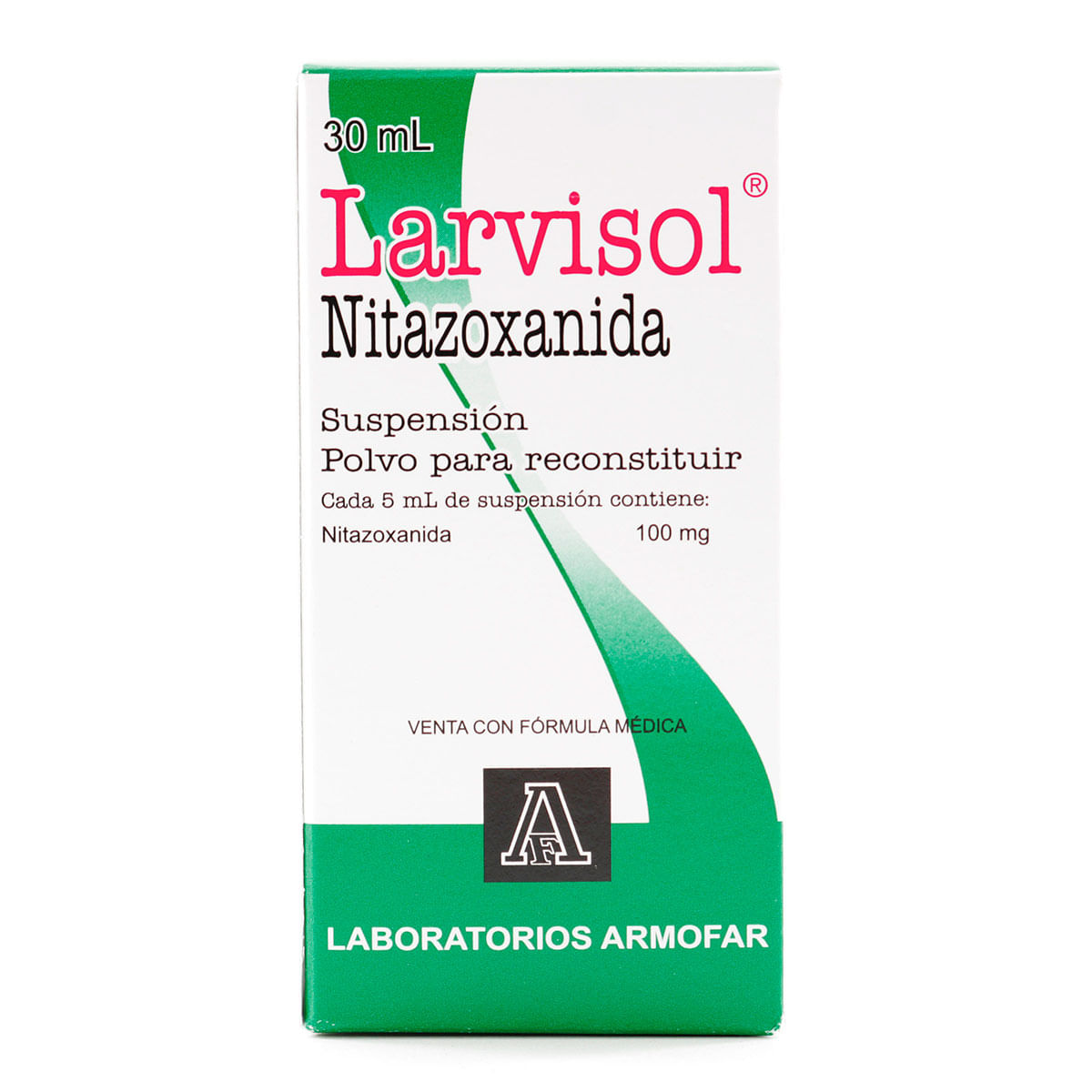 Suspensión Larvisol 100 Mg Armofar Polvo Frasco X 30 Ml.