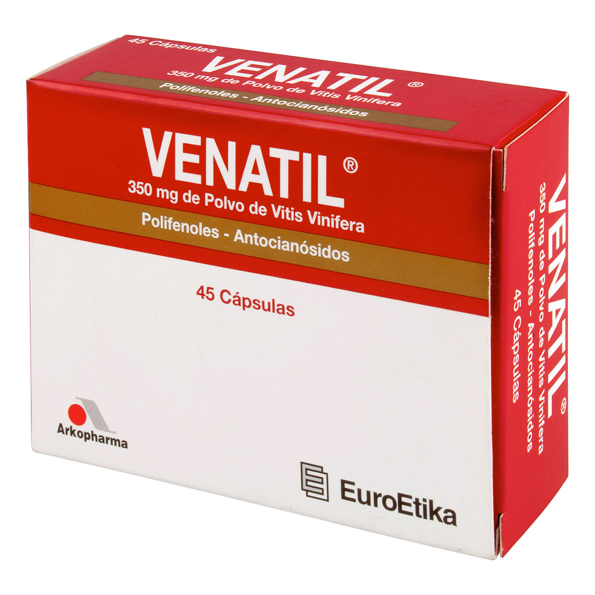Venatil 350 Mg Euroetika Polvo Caja X 45 Cápsulas.