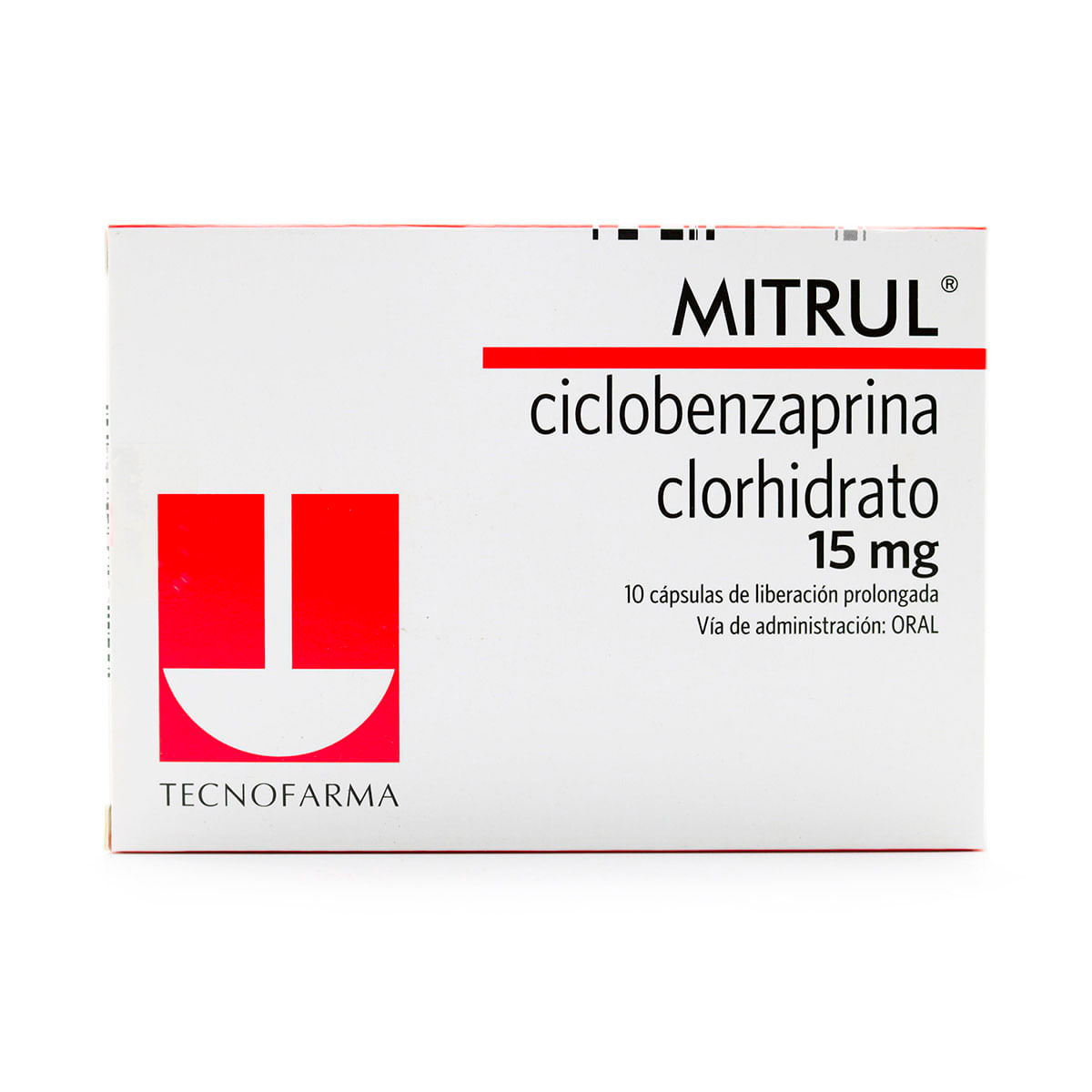 Mitrul 15 Mg Tecnofarma Caja X 10 Cápsulas.