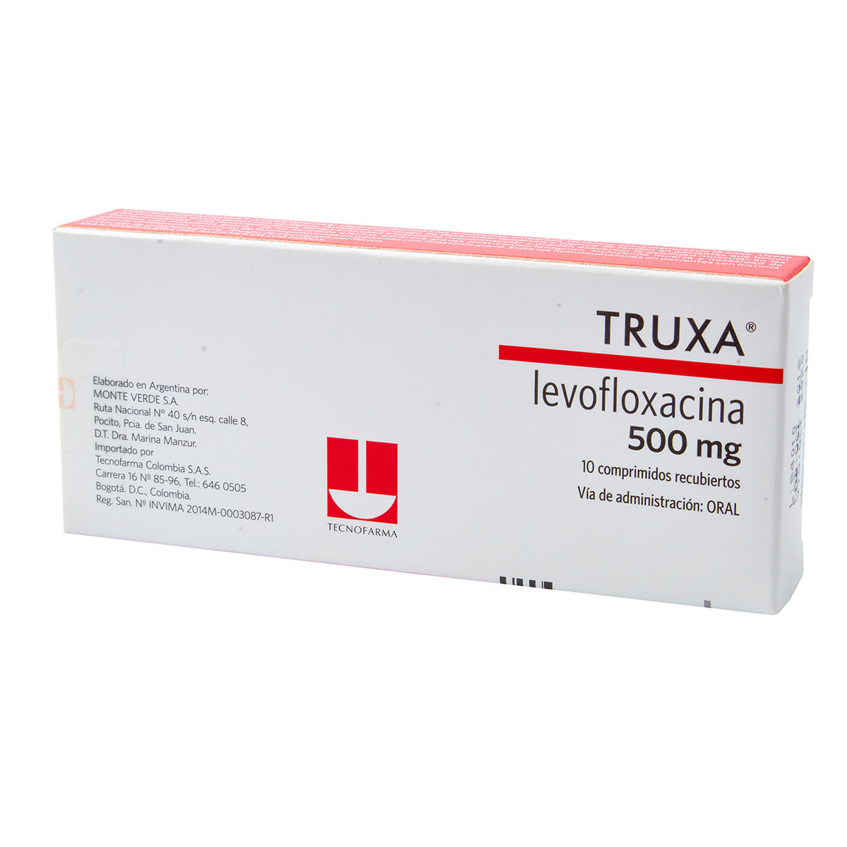 Truxa 500 Mg Tecnofarma Caja X 10 Comprimidos Recubiertos.