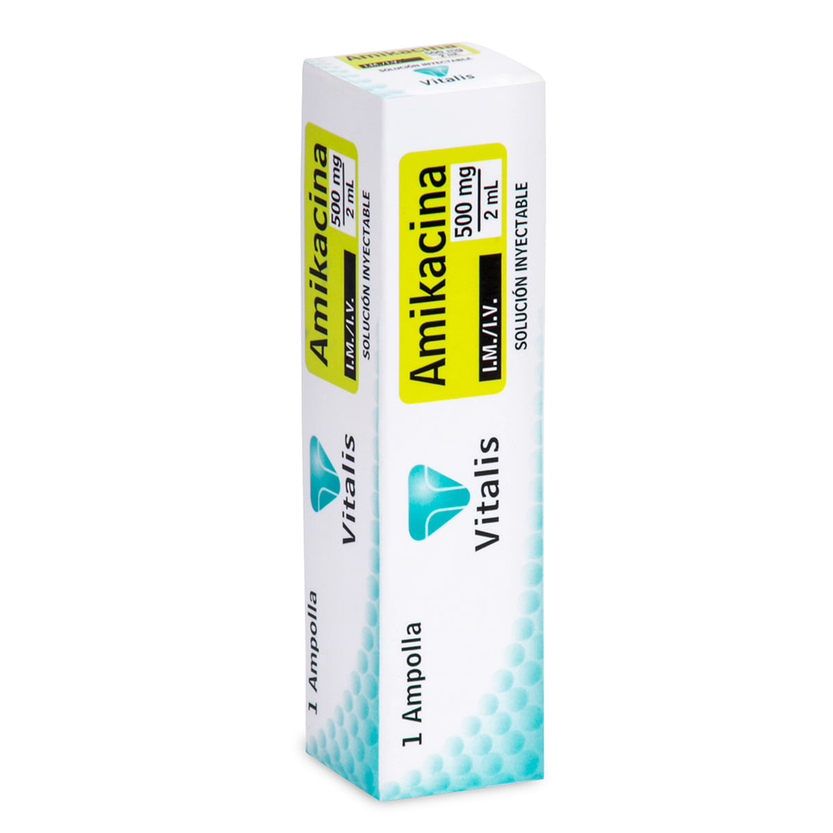 Solución Inyectable Amikacina 500 Mg/2 mL Vitalis Caja x 1 Ampolla