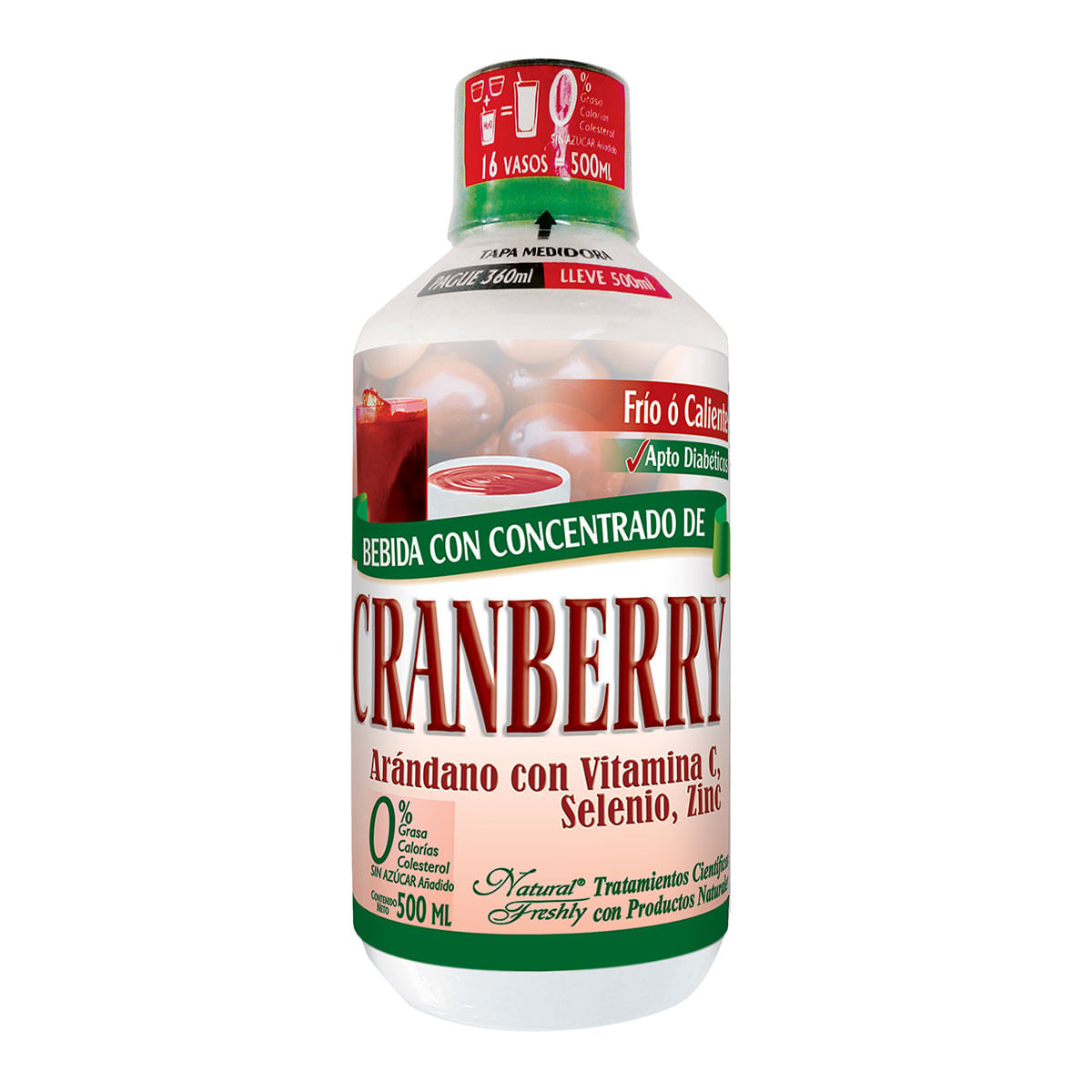Bebida Cranberry Natural Freshly Frasco x 500 mL Pague 360 mL Lleve 500 mL