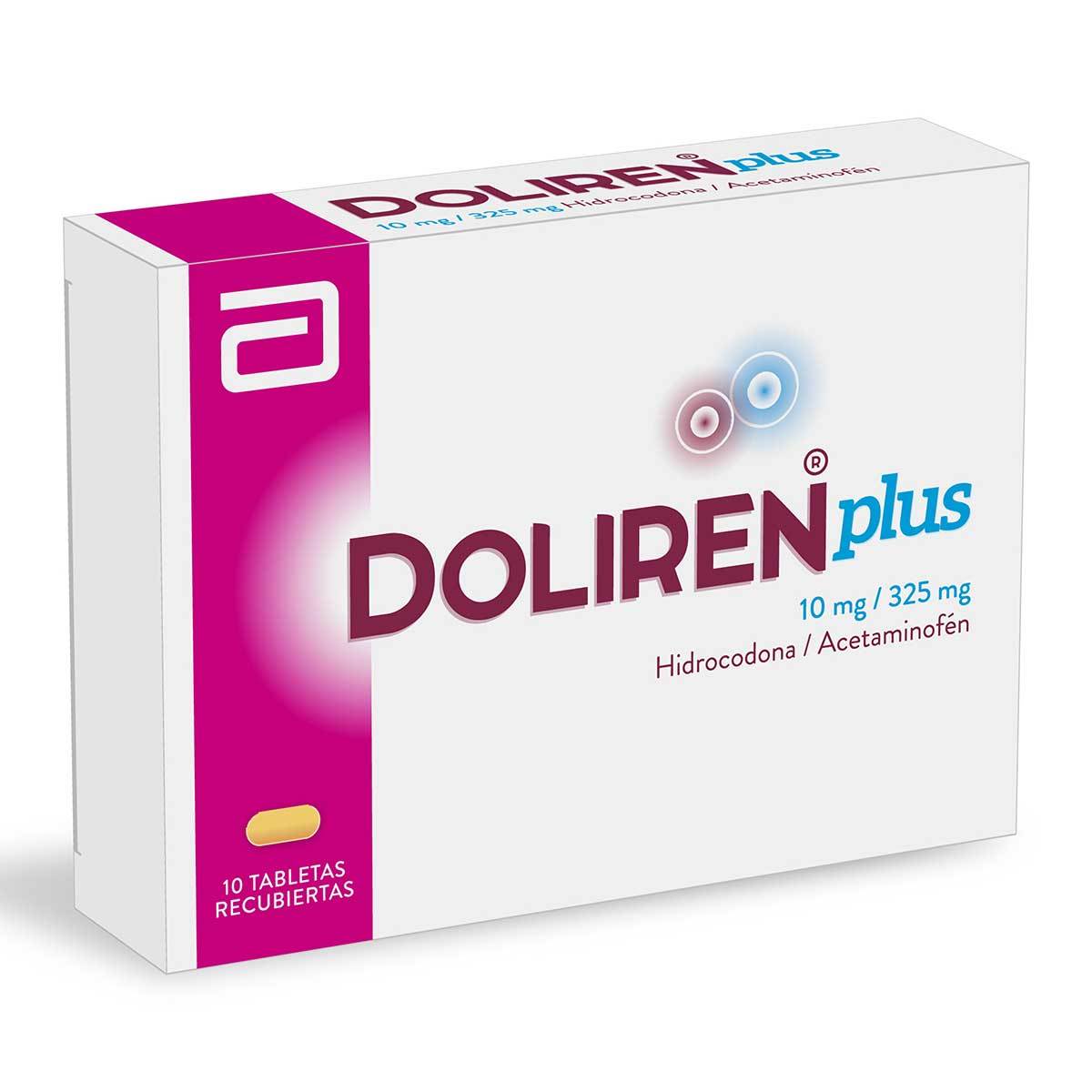 Doliren Plus 10 Mg/325 Mg Abbott Caja x 10 Tabletas Recubiertas
