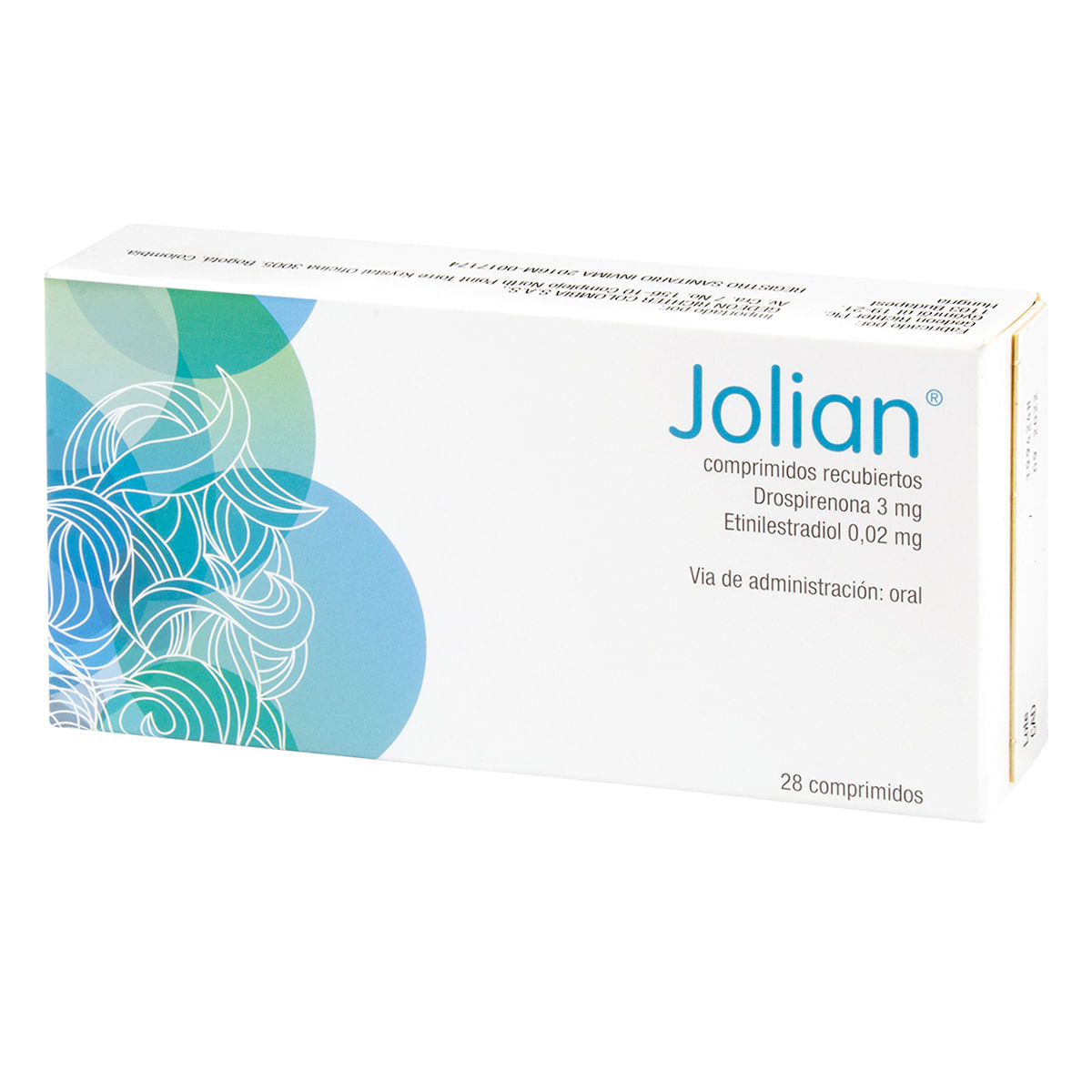 Jolian 3 Mg/0.02 Mg Gedeon Richter Caja X 28 Comprimidos.