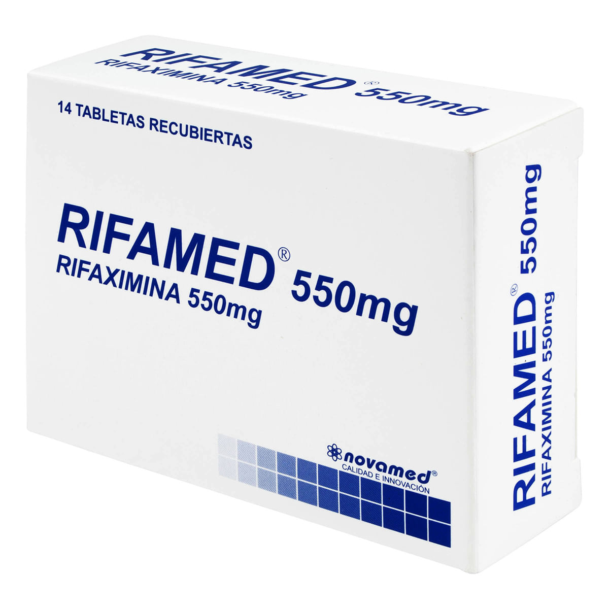 Rifamed 550 Mg Novamed Caja x 14 Tabletas Recubiertas