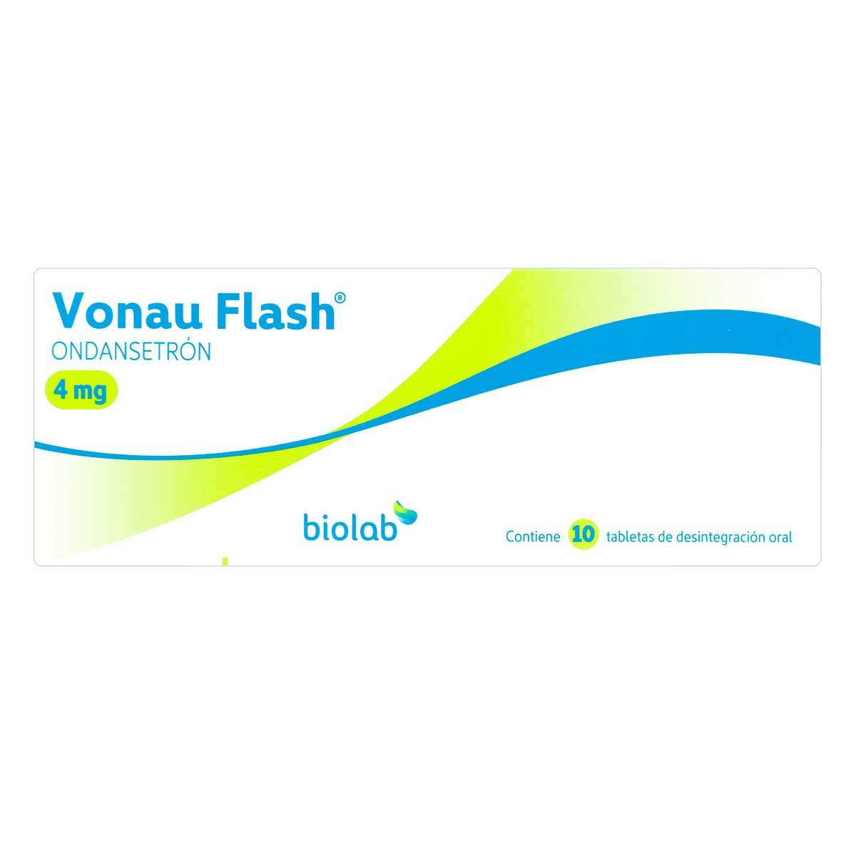 Vonau Flash 4 Mg Ondansetrón Biolab Caja X 10 Tabletas.
