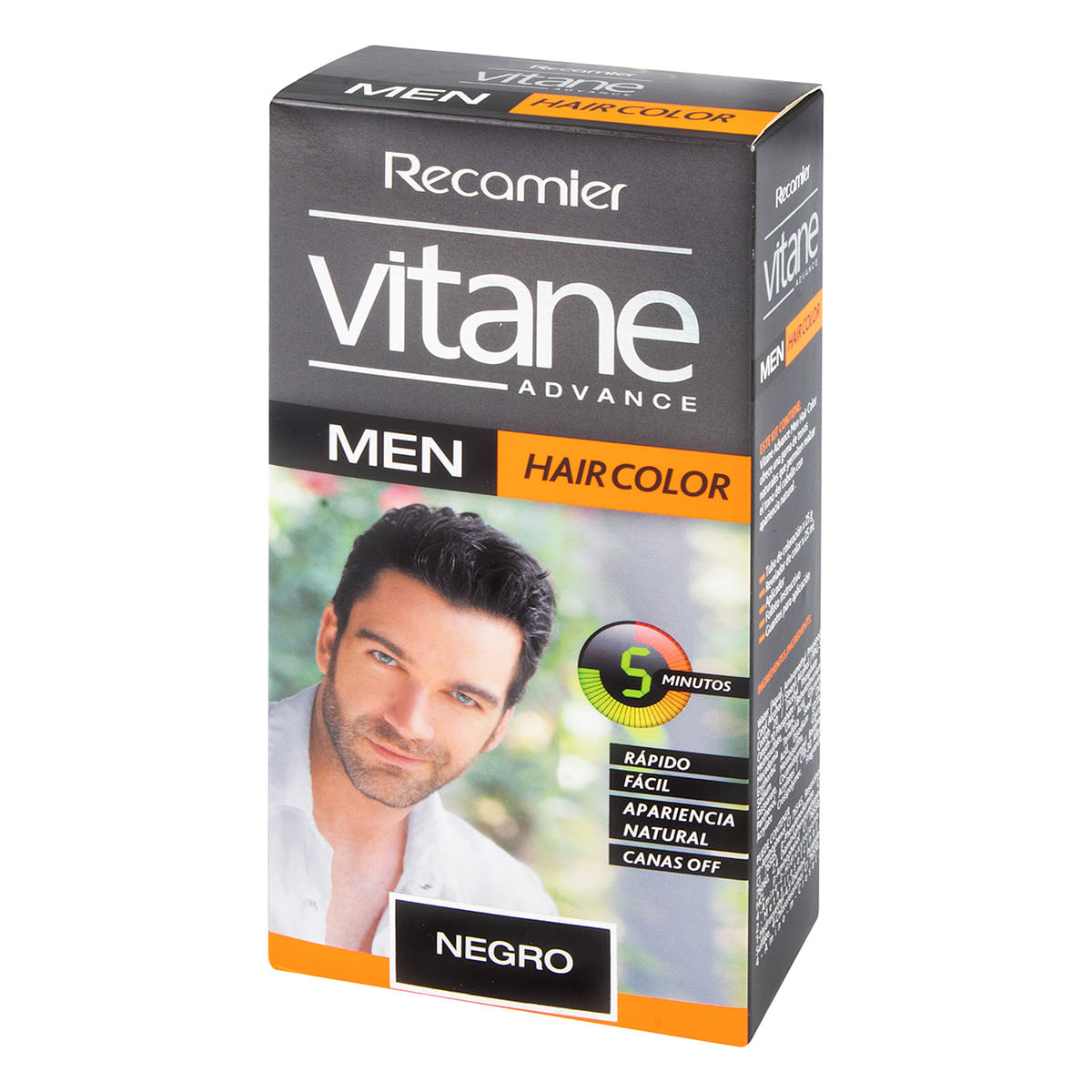 Tinte Capilar Vitane Advance Men Negro Caja x 25 g.