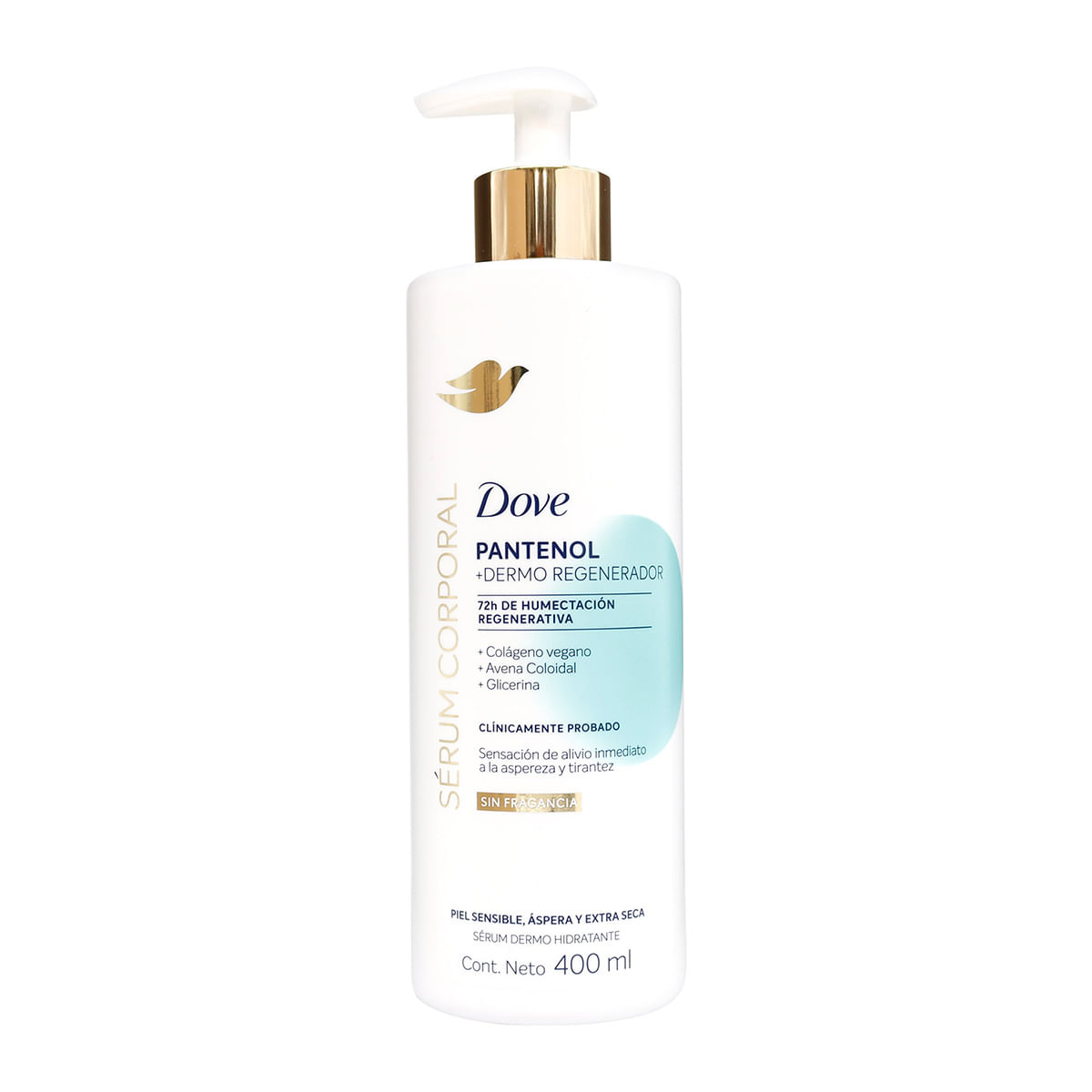 Sérum Corporal Dove Pantenol + Dermo Regenerador Frasco x 400 mL
