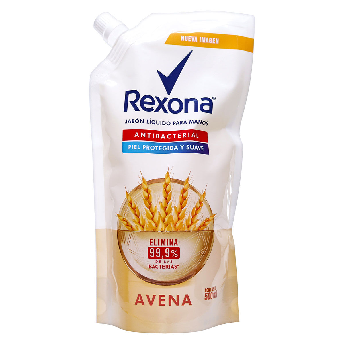 Jabón Líquido Rexona Antibacterial para Manos de Avena Doypack x 500 mL