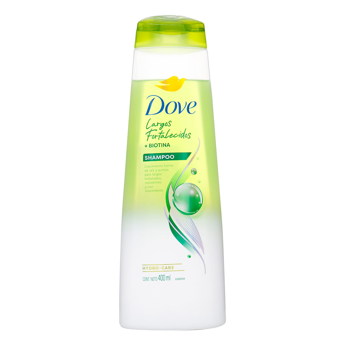 Shampoo Dove largos fortalecidos + Biotina Frasco x 400 mL