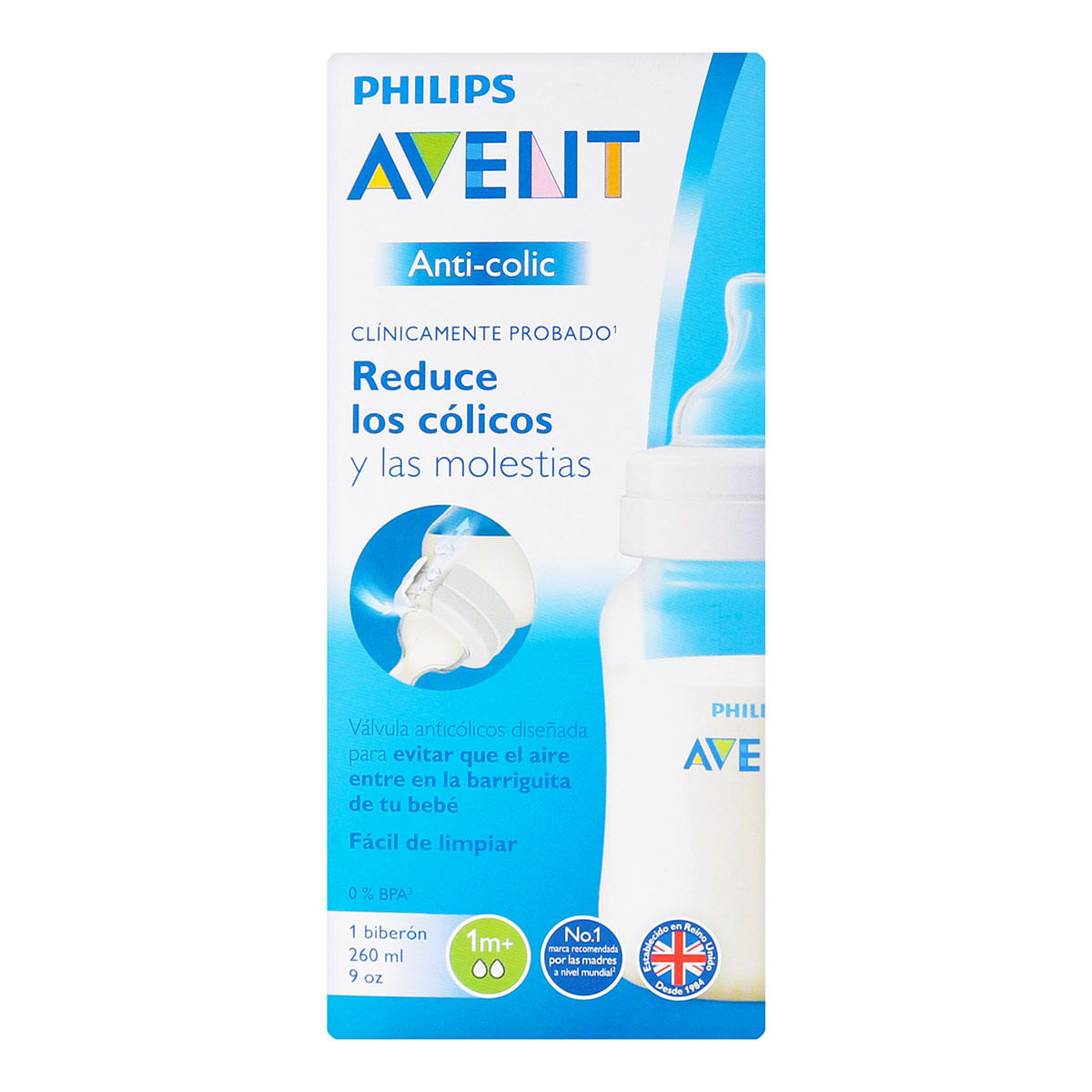 Biberón Anti-Colic Phillips Avent Frasco x 9 Onzas