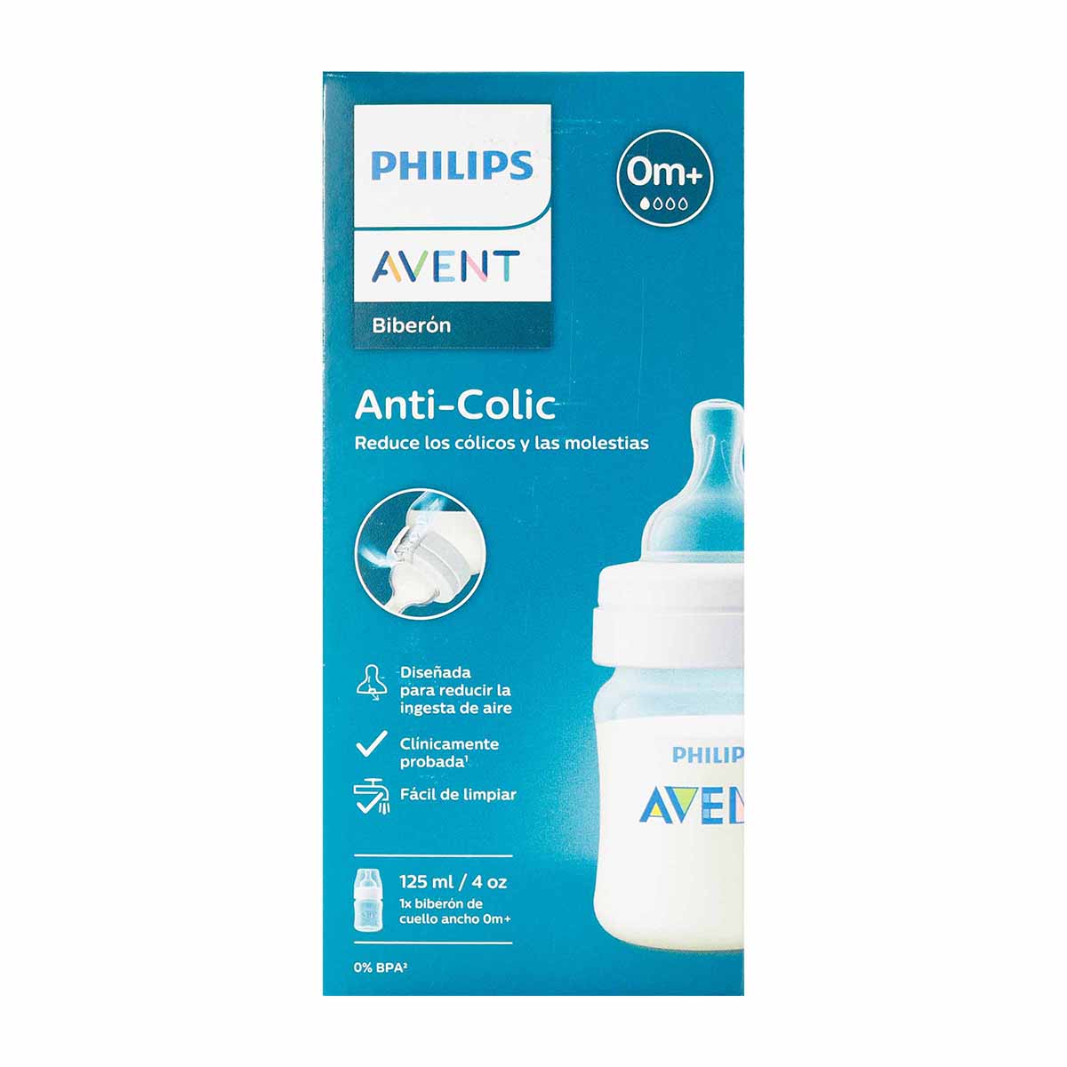 Biberón Anti-Colic Phillips Avent Frasco x 4 Onzas