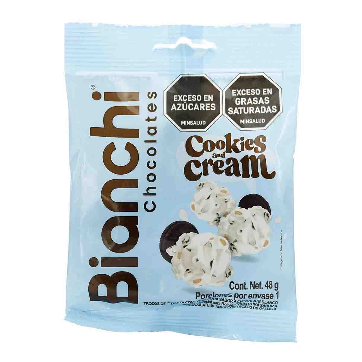 Chocolates Bianchi Cookies and Cream Paquete x 48 g