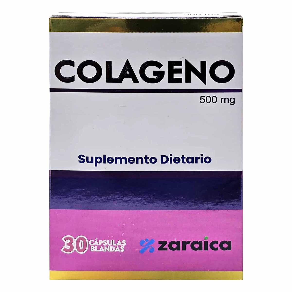 Suplemento Dietario Colageno 500 mg Zaraica Caja x 30 Cápsulas