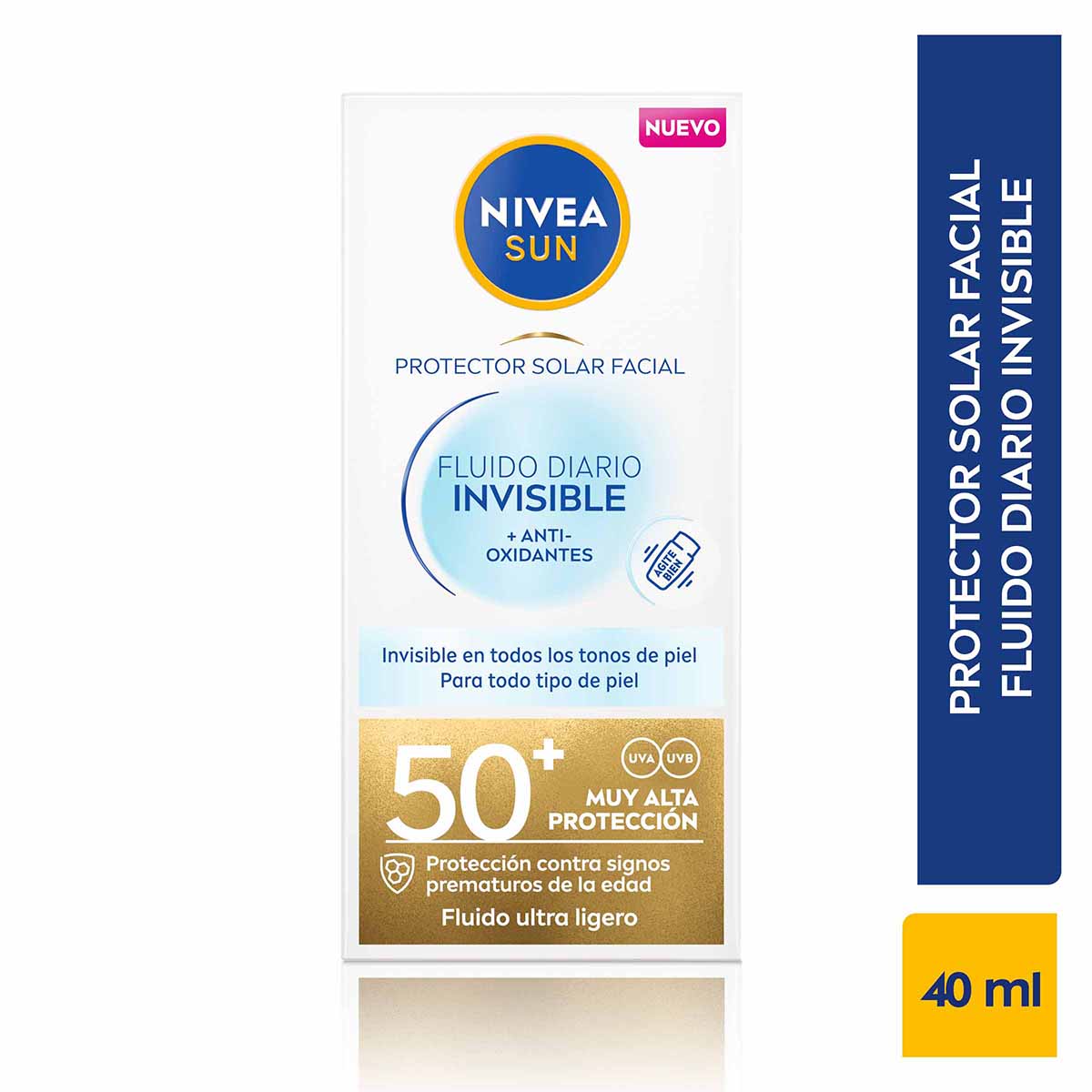 Protector Solar Facial Nivea Sun Invisible Fps50+ Frasco x 40 mL