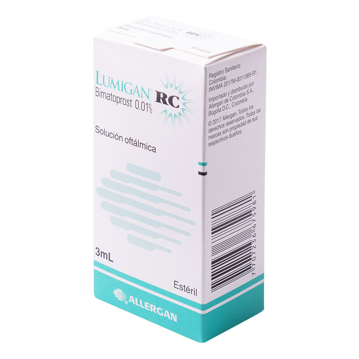 Solución Oftálmica Allergan Lumigan RC Frasco x 3 mL