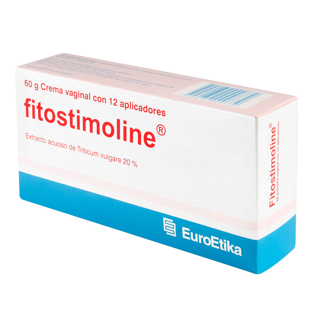 Crema Vaginal Fitostimoline 20% Euroetika con 12 Aplicadores Tubo x 60 g