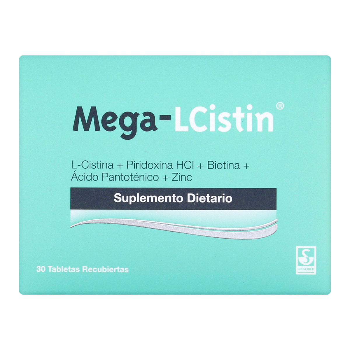 Suplemento Dietario Mega-LCistin Siegfried Caja x 30 Tabletas Recubiertas