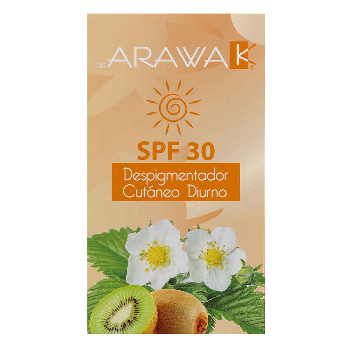 Despigmentador Cutáneo Arawak SPF 30 Diurno Sachet x 10 g Caja x 12 Uds