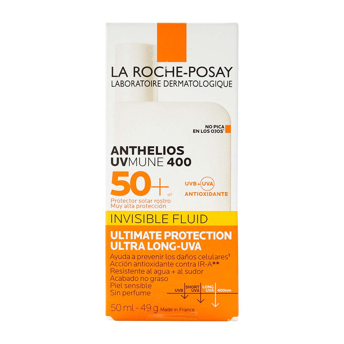 Fluido invisible SPF 50+ Anthelios La Roche Posay Frasco x 50 mL
