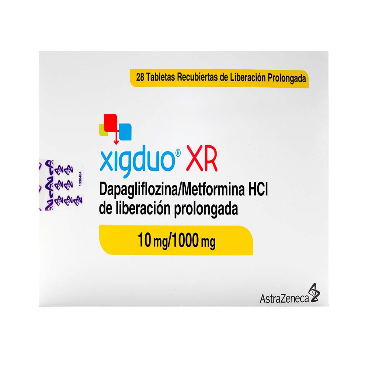 Xigduo Xr 10 Mg/1000 Mg Astra Zeneca Caja X 28 Tabletas Recubiertas.