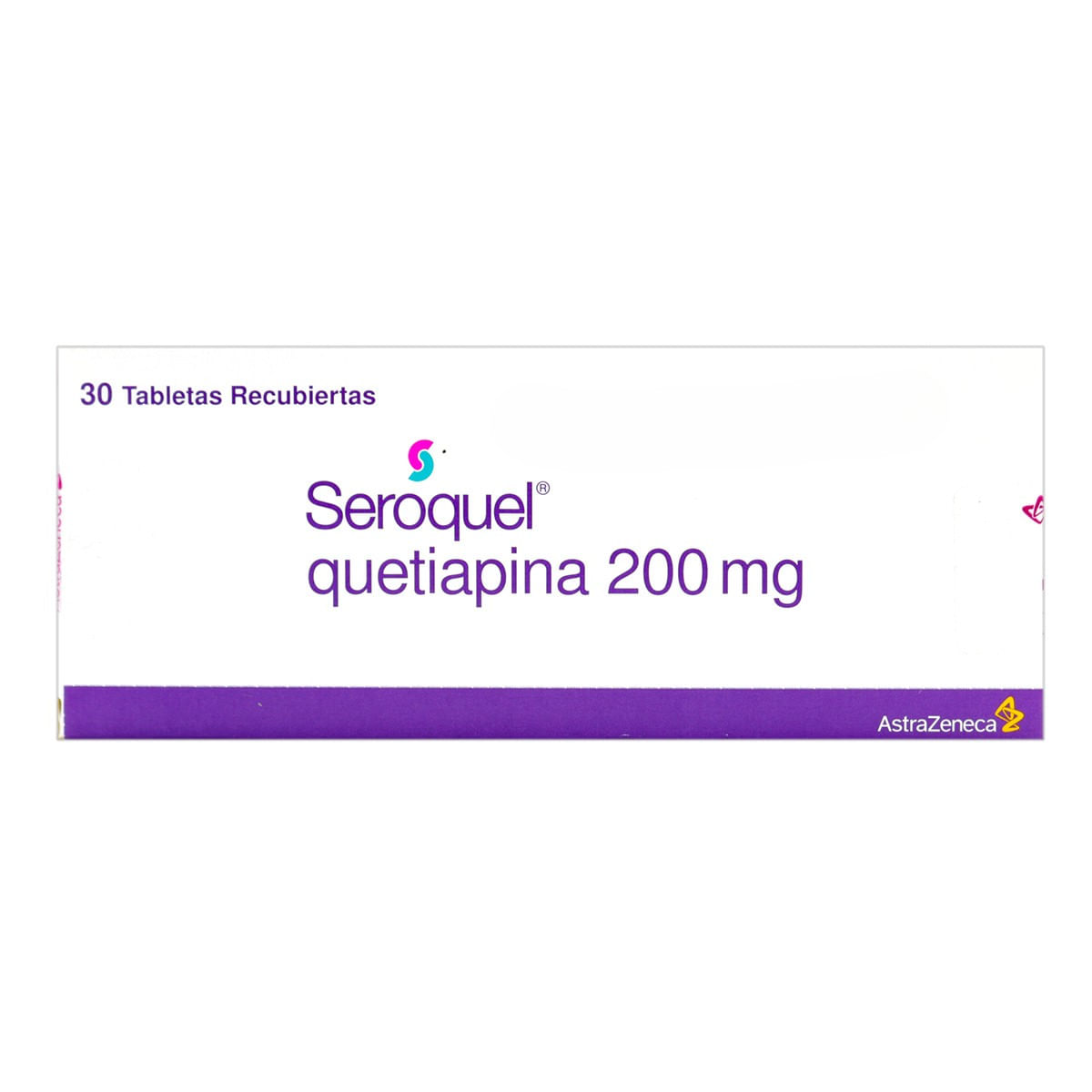 Seroquel 200 Mg Astra Zeneca Caja X 30 Tabletas Recubiertas.