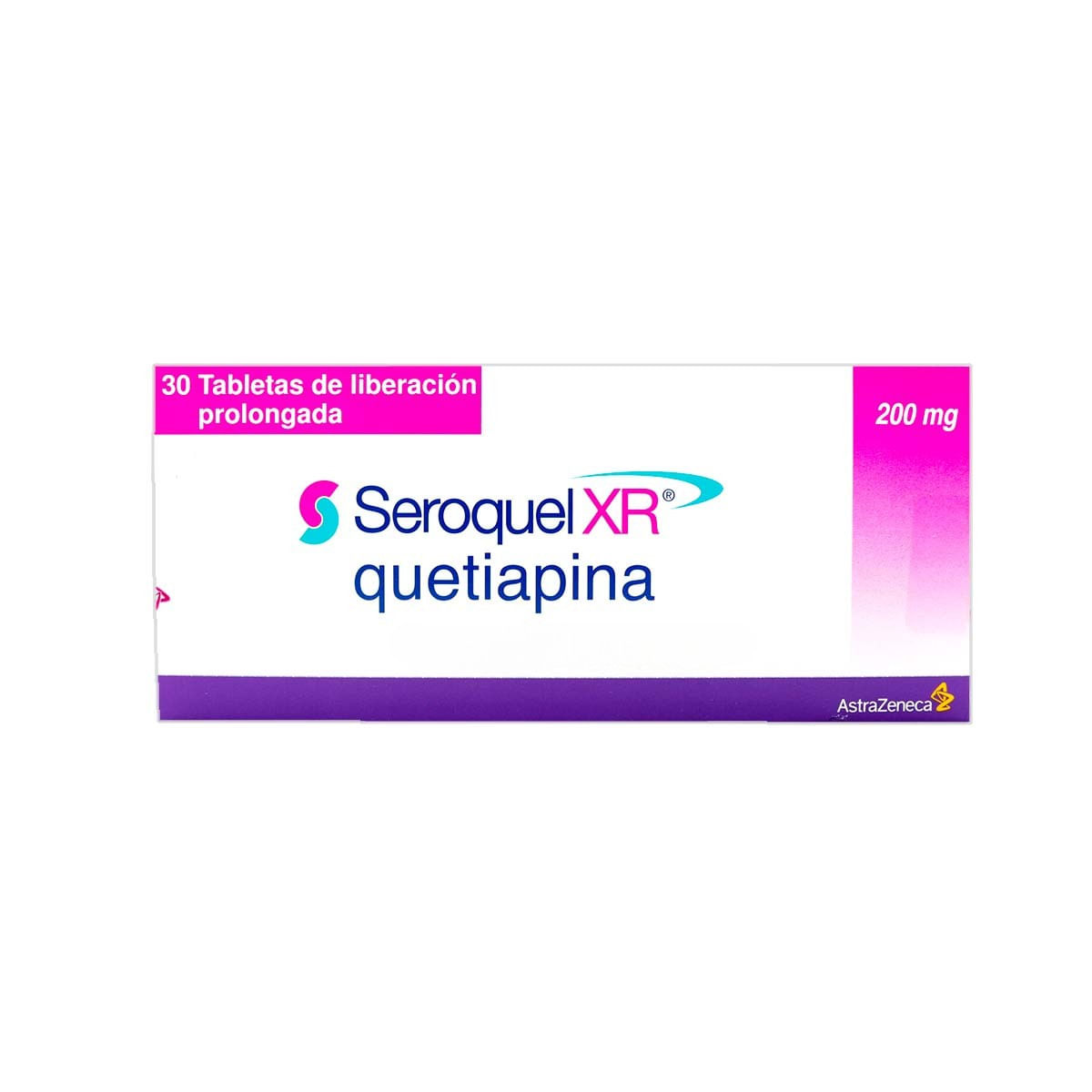Seroquel Xr 200 Mg Astra Zeneca Caja X 30 Tabletas.