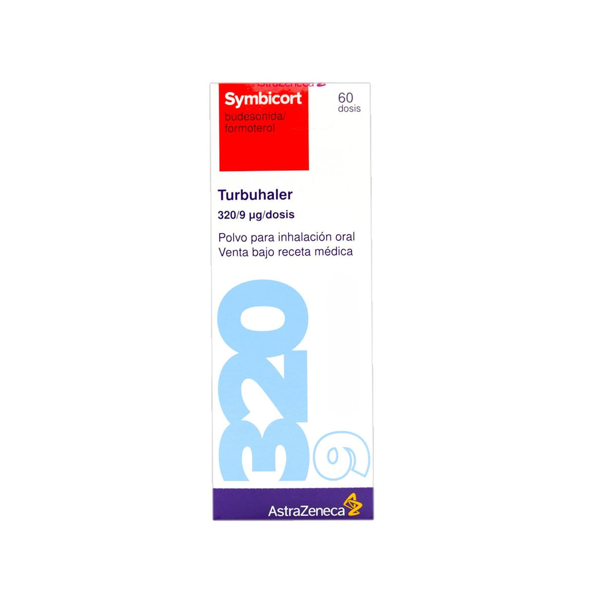 Symbicort Turbohaler 320/9 Mcg Astra Zeneca Frasco X 60 Dosis.
