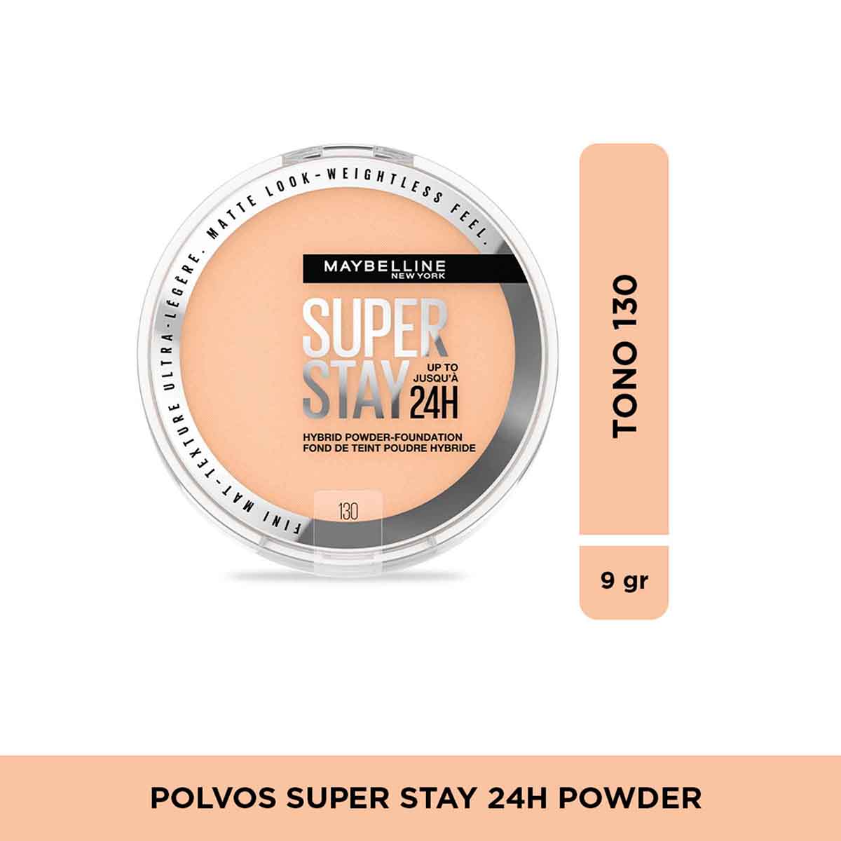Polvo Super Stay 24 Hrs Powder 130 Maybelline Frasco x 6 g