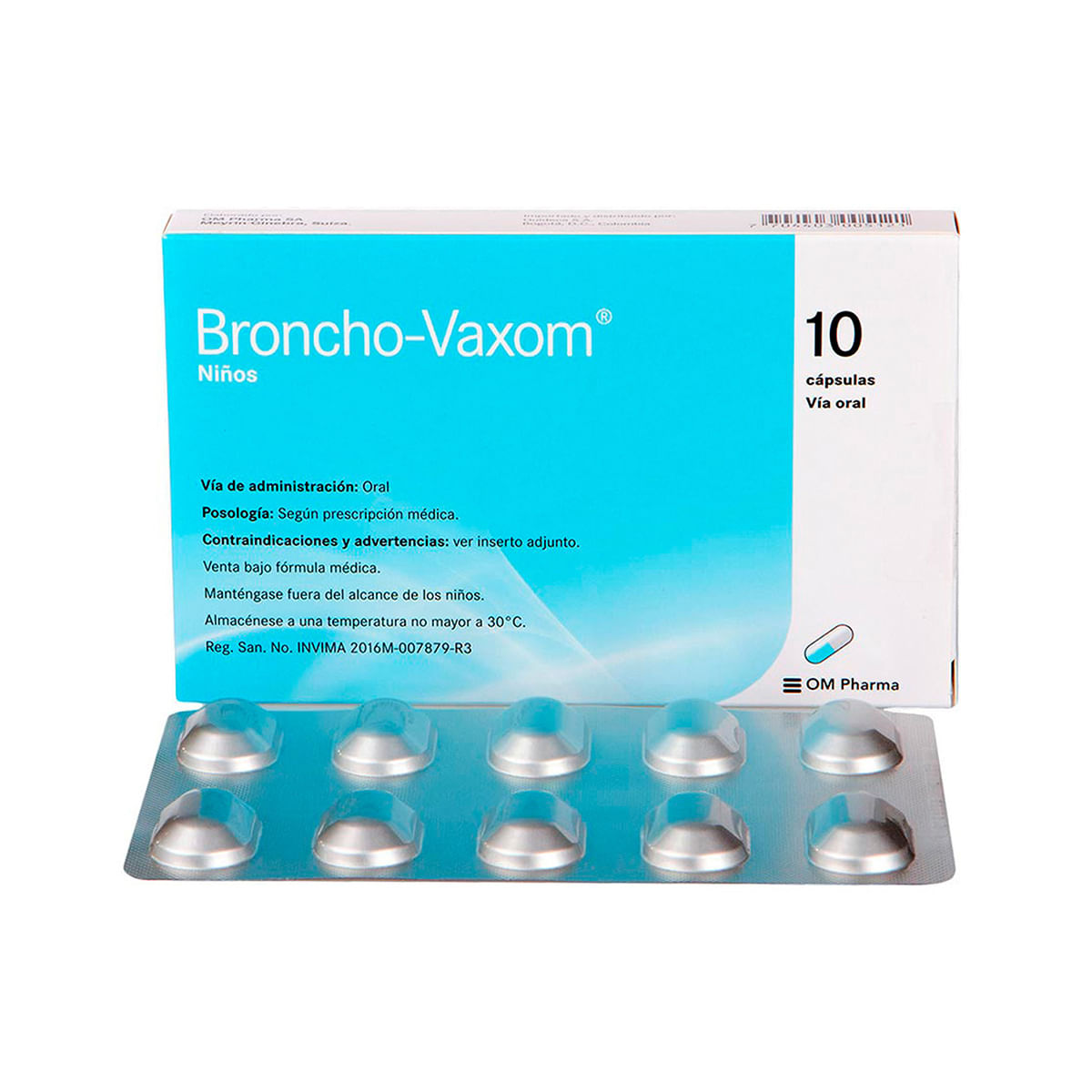 Broncho-Vaxom Niños OM Pharma Caja x 10 Cápsulas