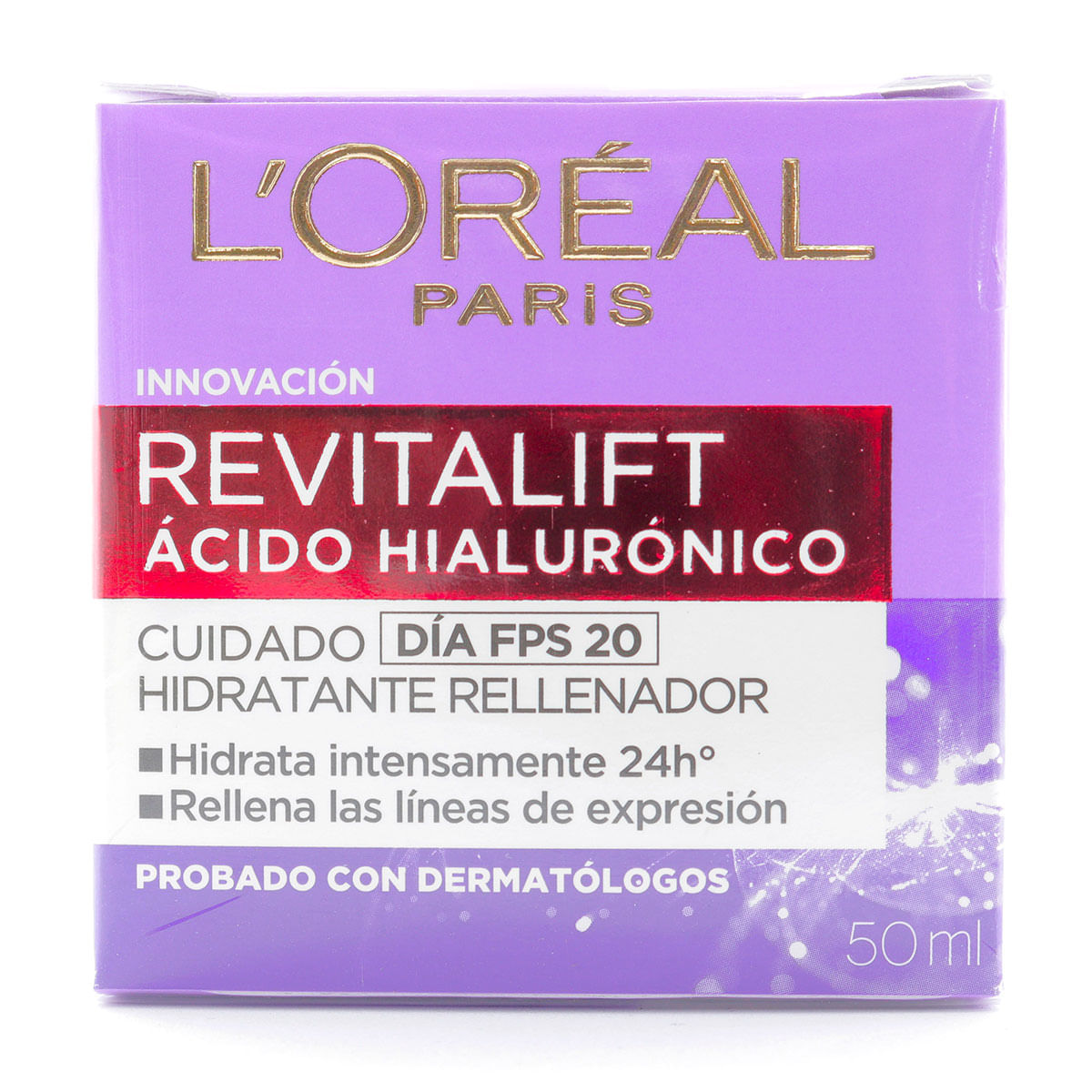 Crema LOréal Paris Revitalift Ácido Hialurónico FPS 20 Día Frasco x 50 mL