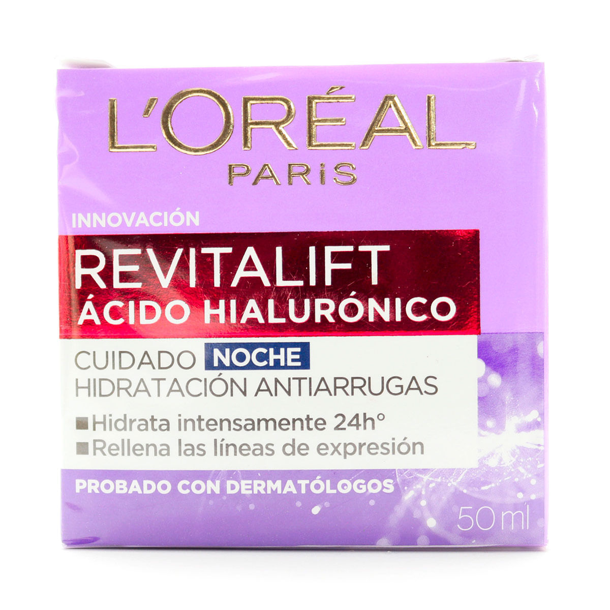 Crema LOréal Paris Revitalift Ácido Hialurónico Noche Frasco x 50 mL