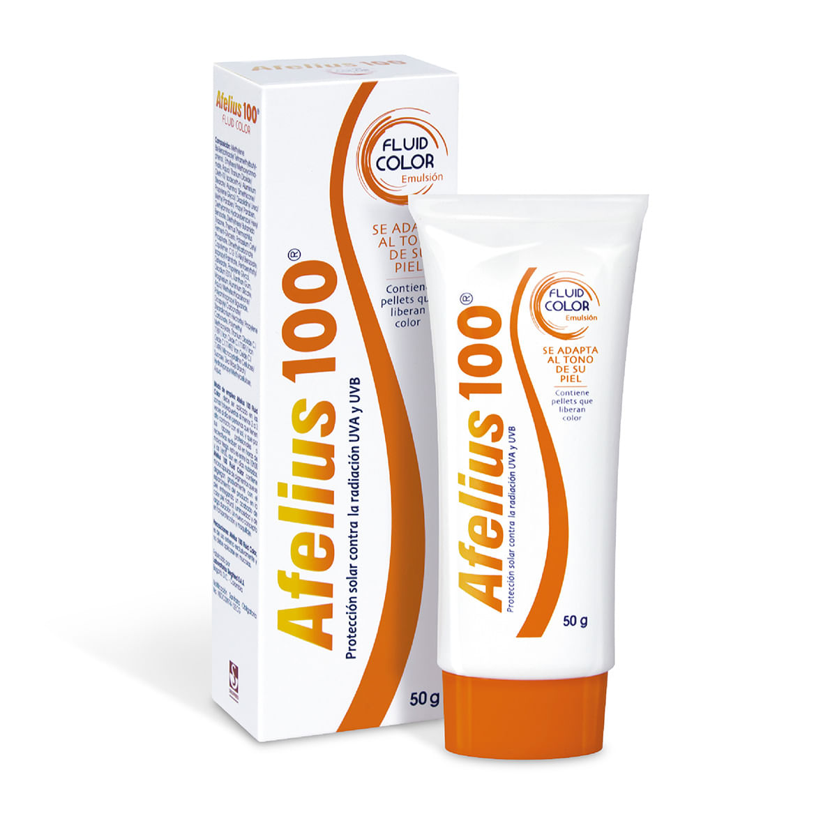 Protector Solar Afelius 100 Siegfried Fluid Color Tubo x 50 g