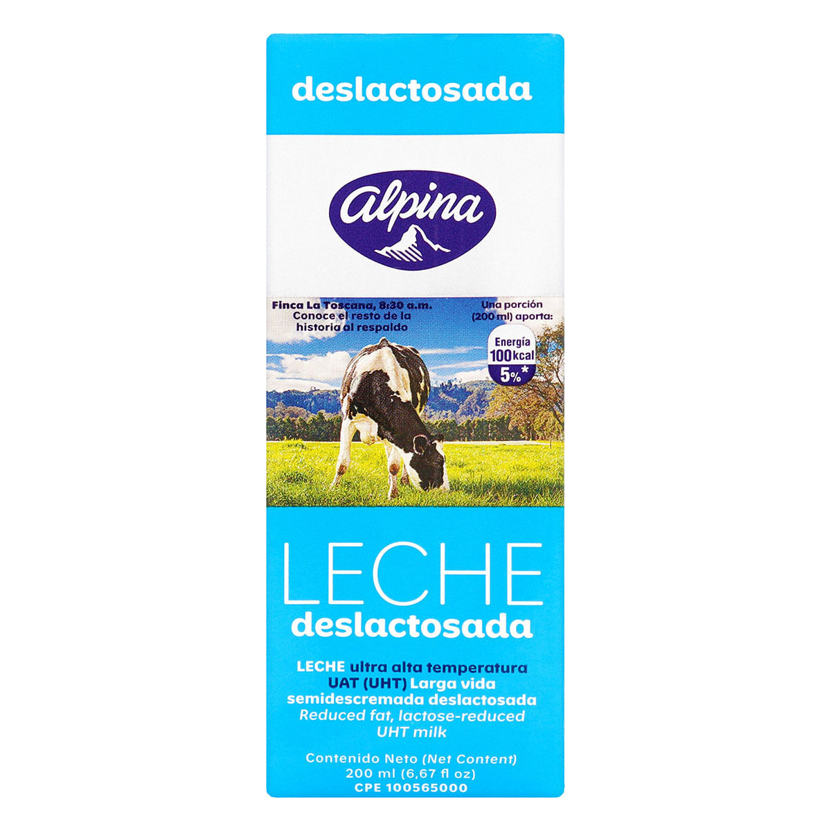 Leche Alpina Deslactosada Caja x 200 mL