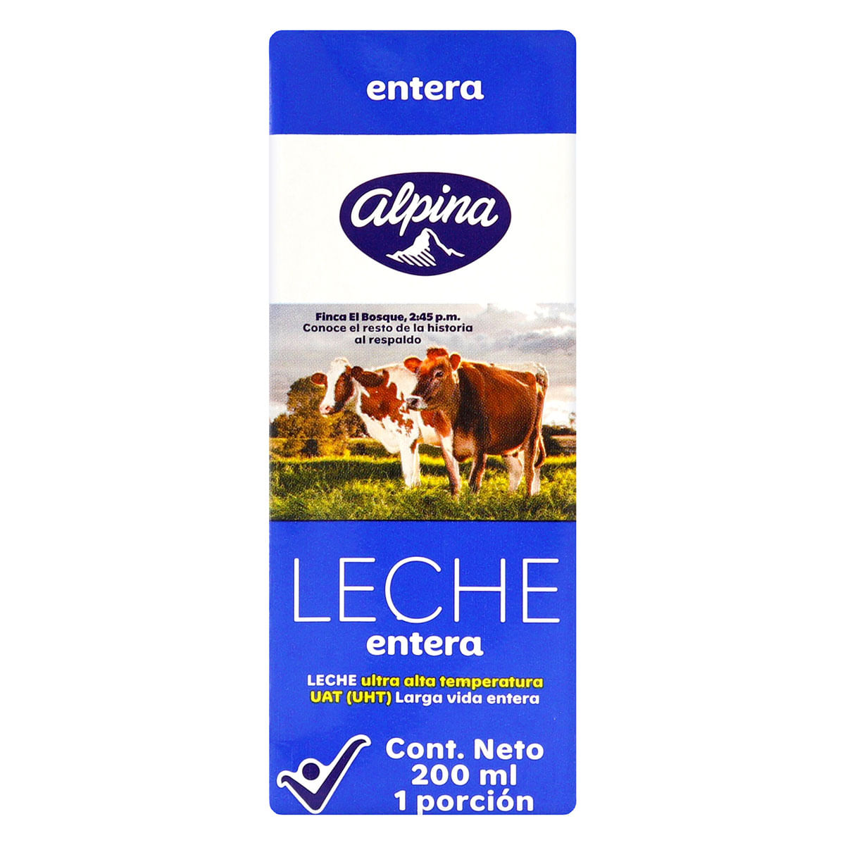Leche Alpina entera Caja x 200 mL