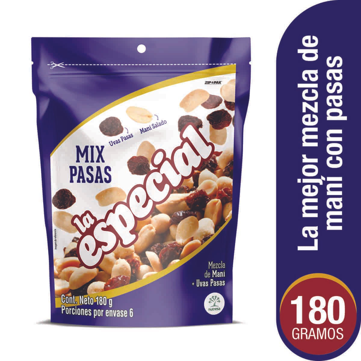 Mix pasas La Especial Doypack x 180 g