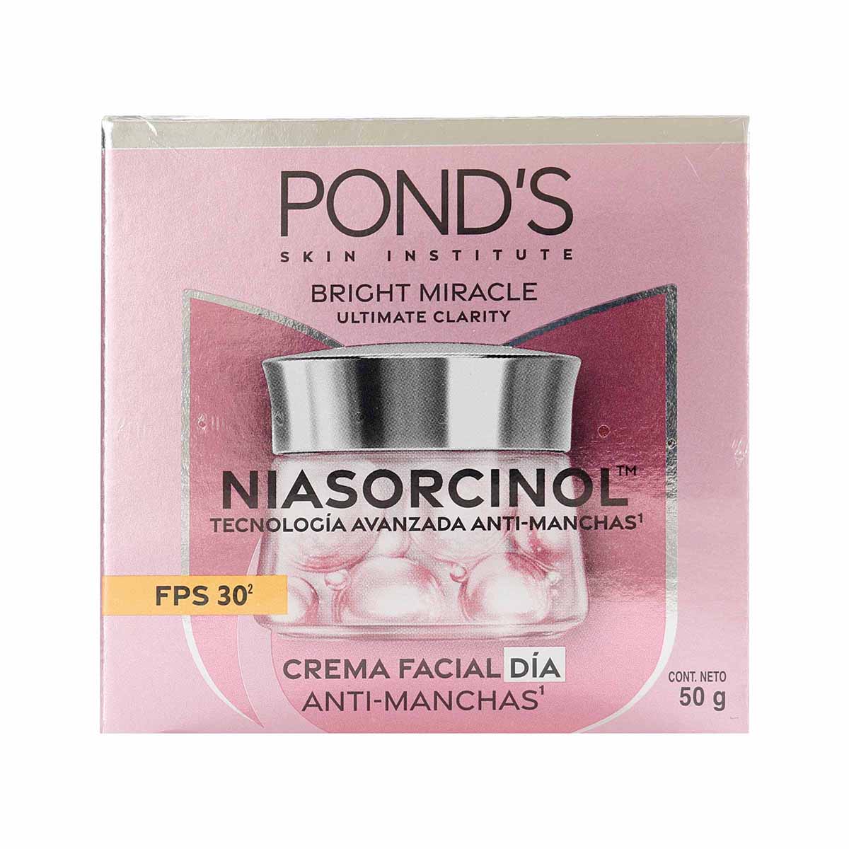 Crema Facial Día Ponds Bright Miracle Niasorcinol Frasco x 50 g