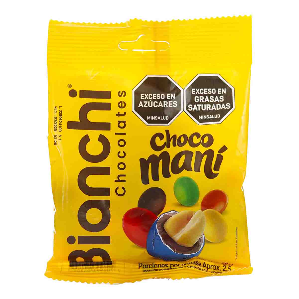 Chocolates Bianchi choco maní Paquete x 50 g