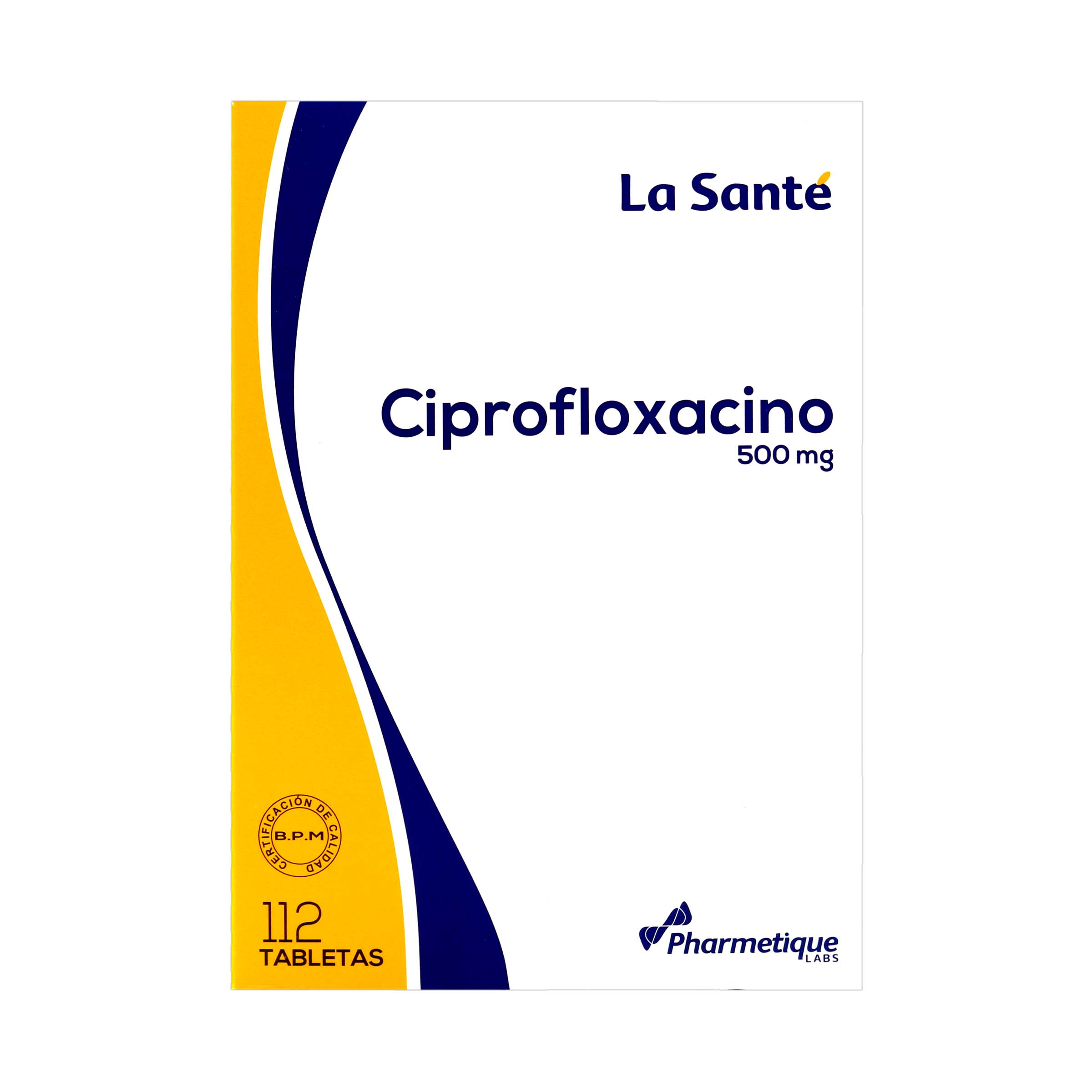 Ciprofloxacino 500 Mg La Santé Caja X 112 Tabletas.