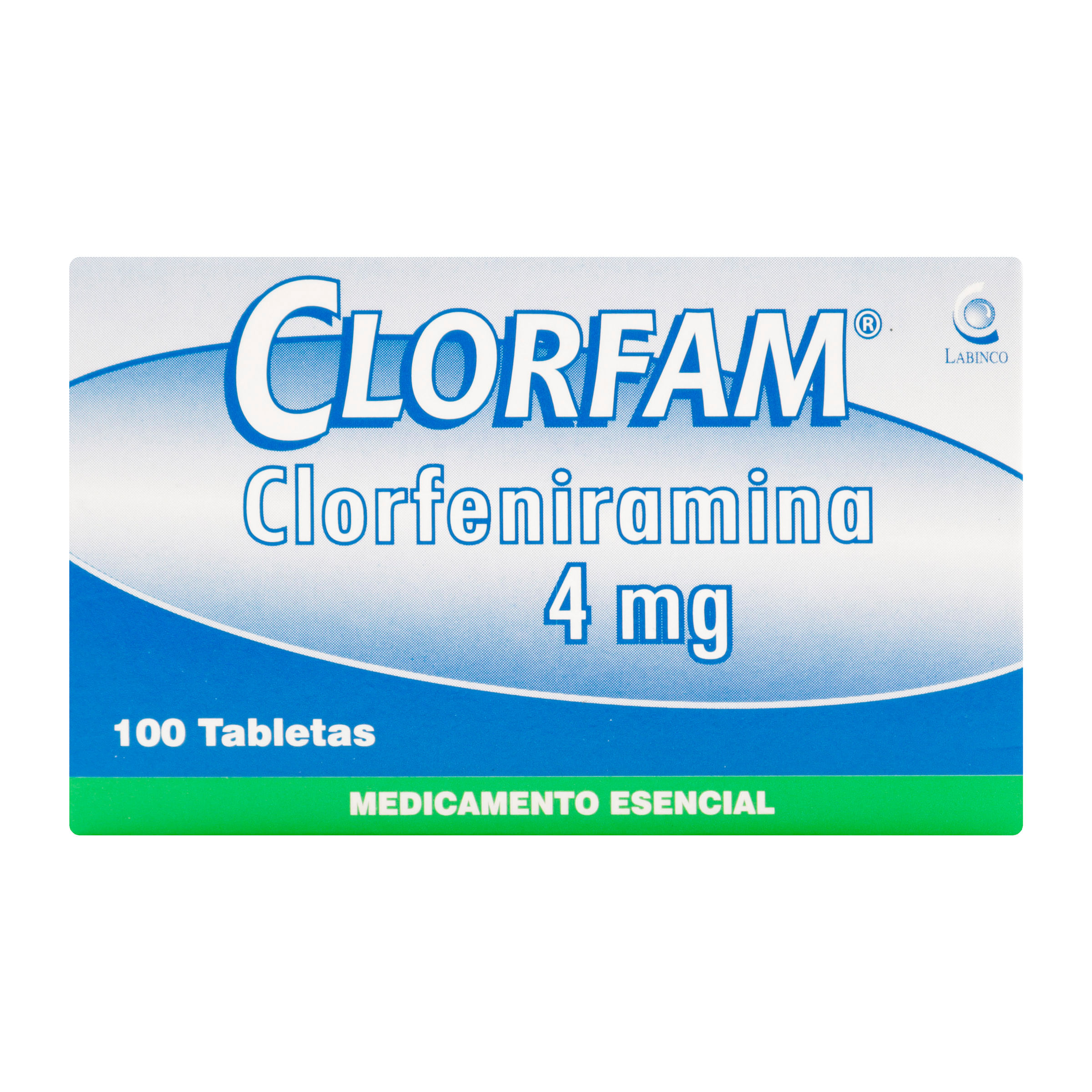 Clorfam 4 Mg Labinco Caja X 100 Tabletas.