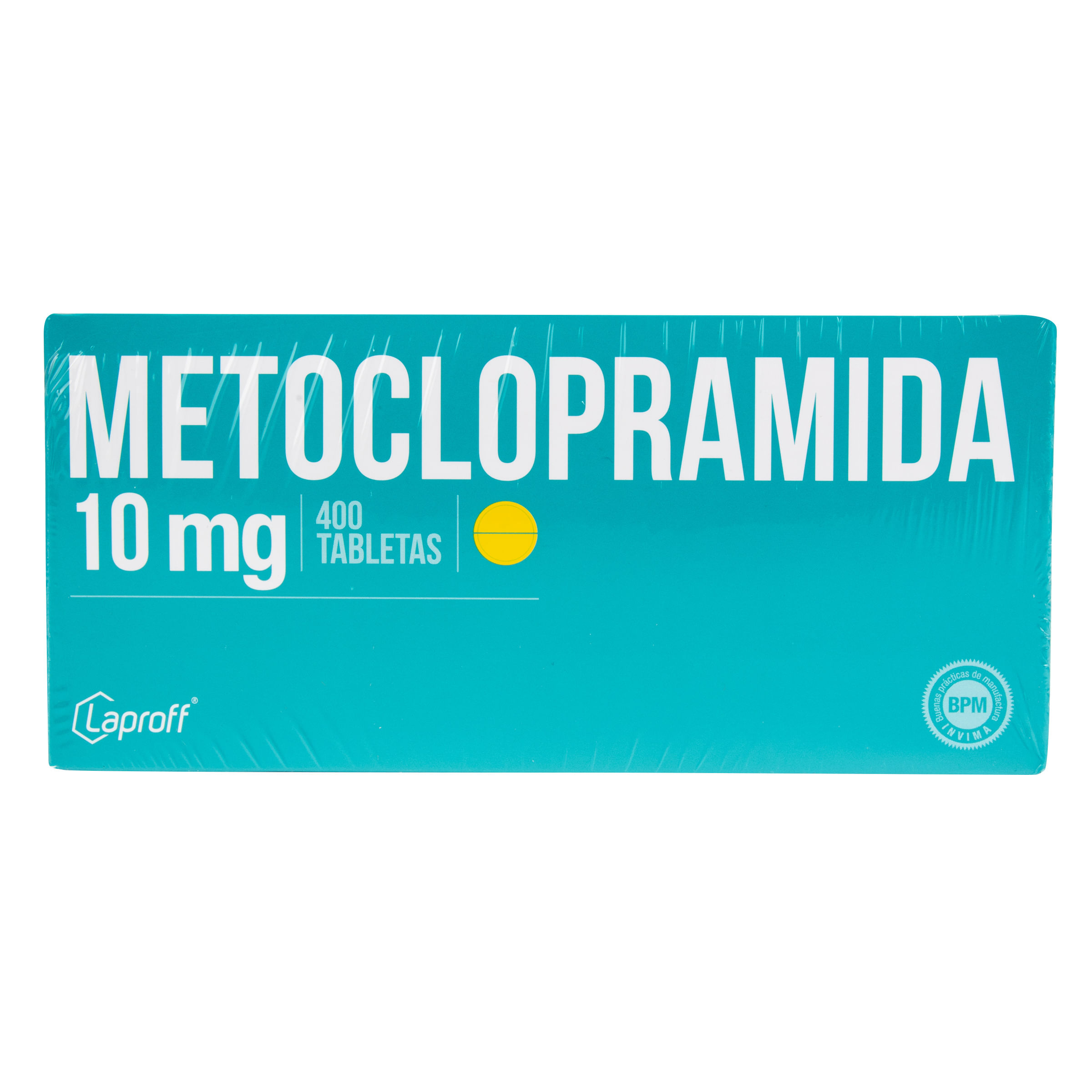 Metoclopramida 10 Mg Laproff Caja X 400 Tabletas.