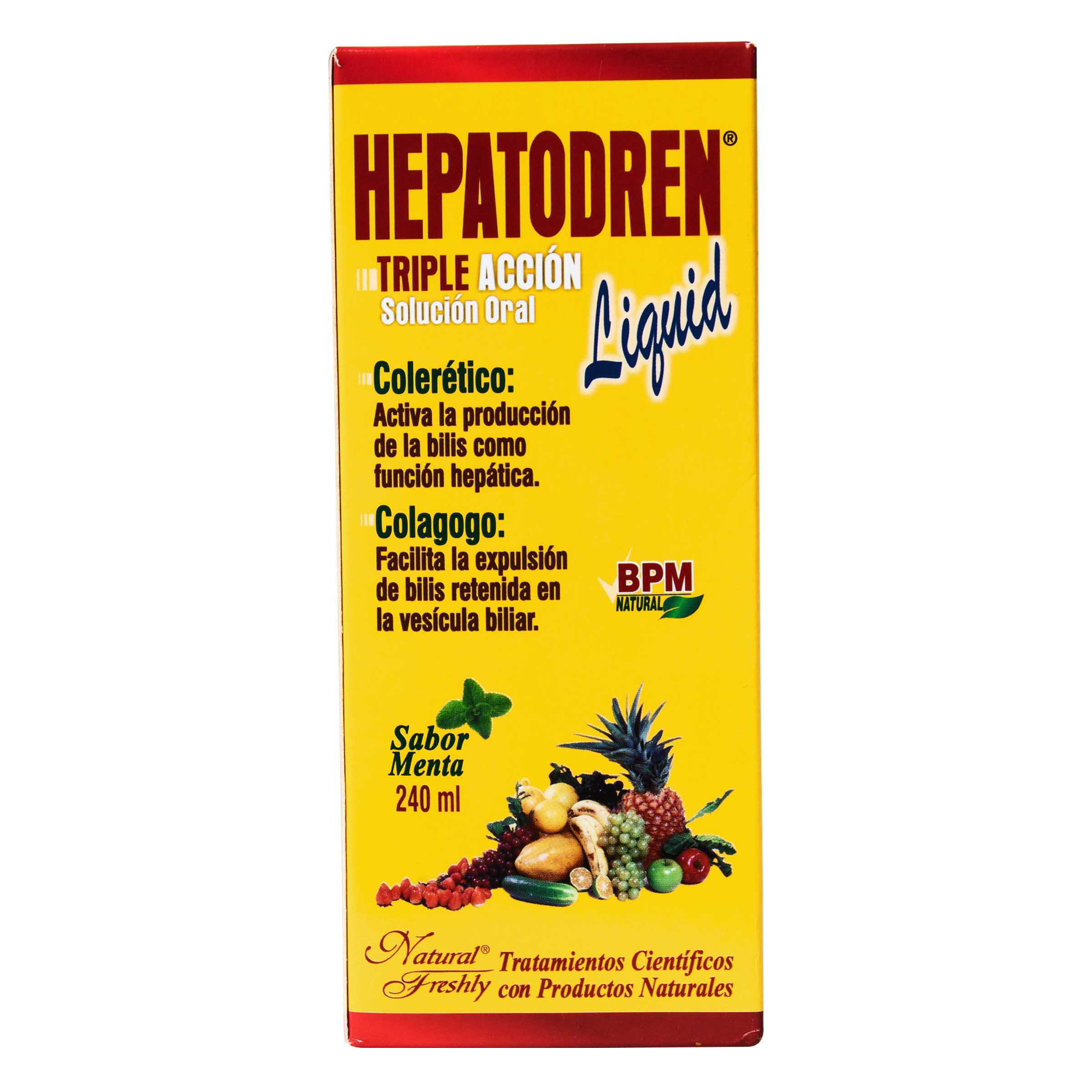 Solución Oral Hepatodren Triple Acción Natural Freshly Líquido Frasco x 240 mL