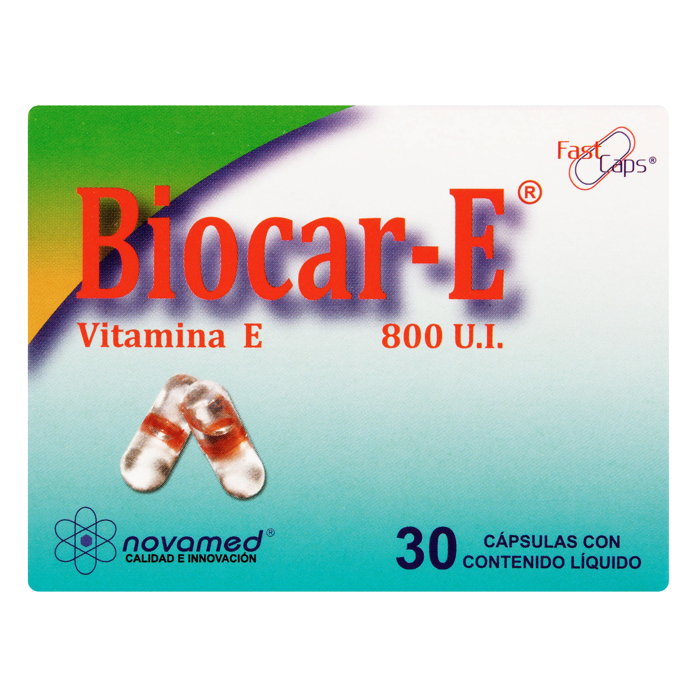 Biocar-E 800 Ui Novamed Caja X 30 Cápsulas.