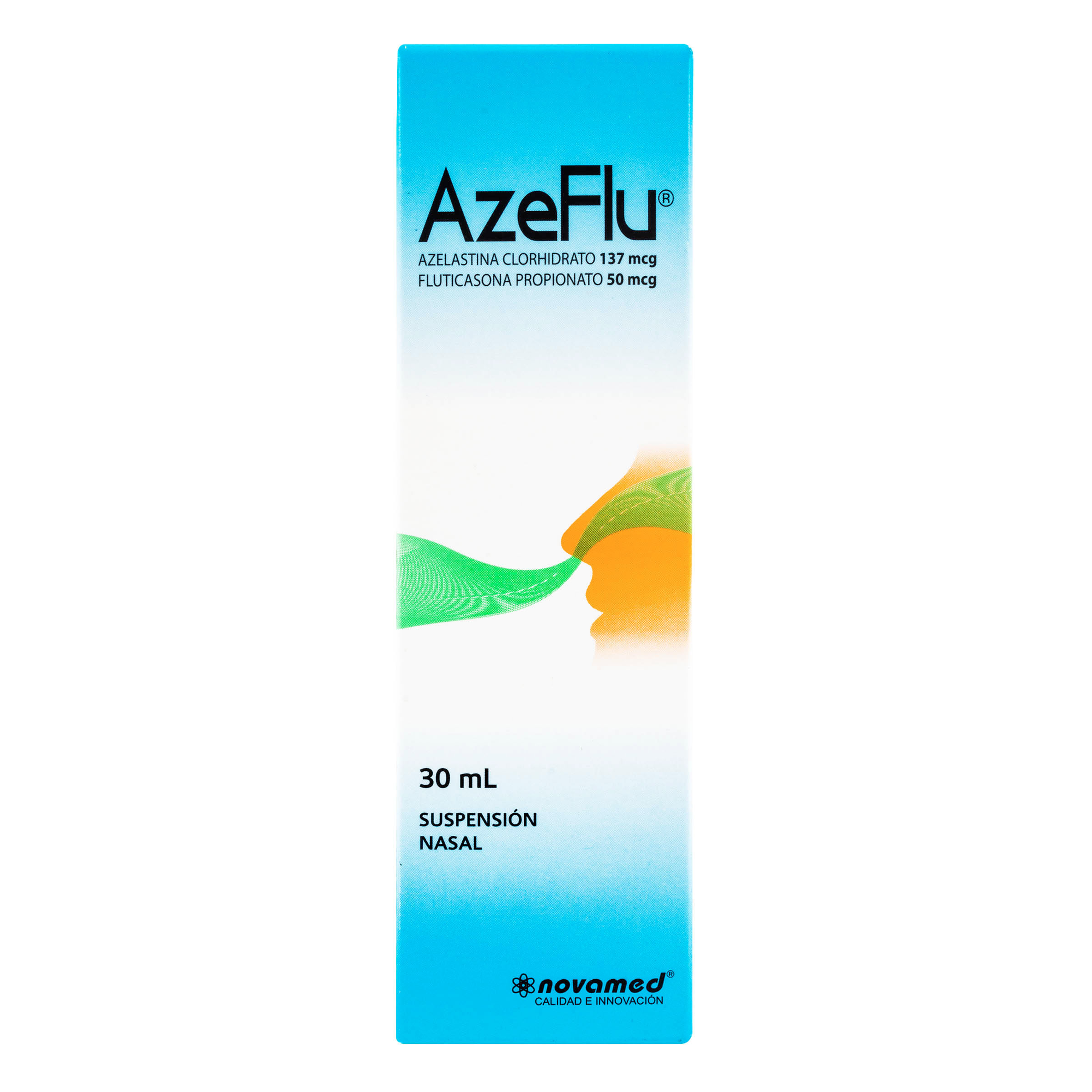 Suspensión Nasal Azeflu 137 Mcg/50 Mcg Novamed Frasco X 30 Ml.
