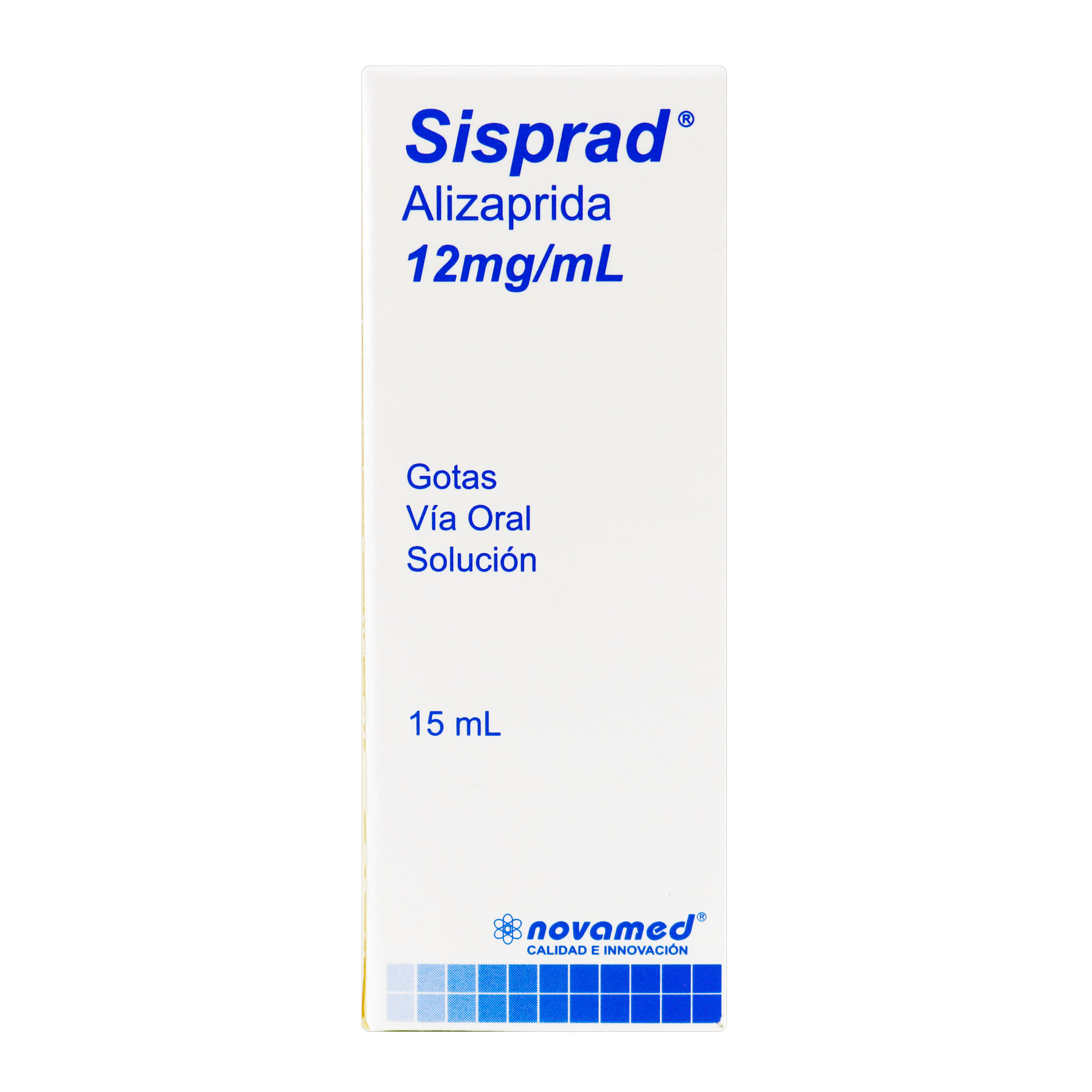Solución Oral Sisprad 12 Mg/Ml Alizaprida Gotas Novamed Frasco X 15 Ml.